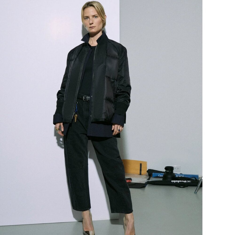 Roucha, Daphnis jean, washed black, size A (small), EUC